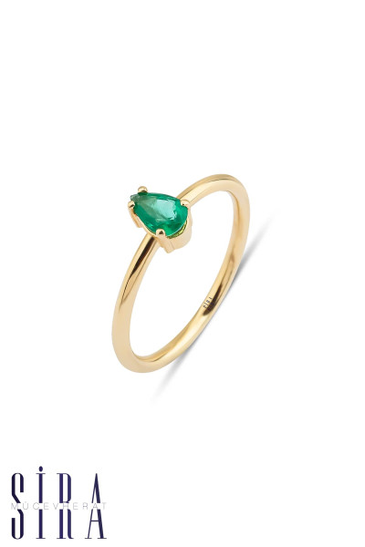 Emerald Yüzük - Rose